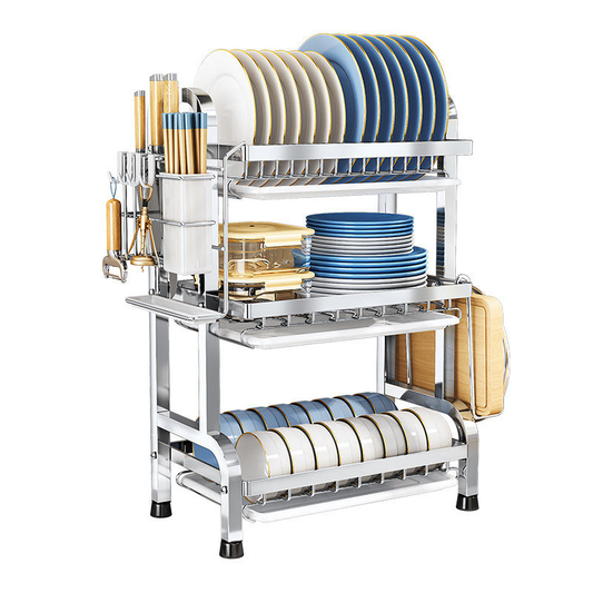 3-Tier Stainless Steel Dish Drying Rack