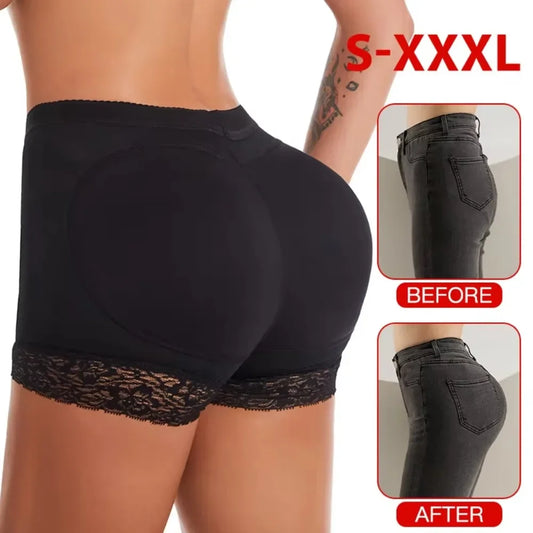 Women’s Soft Breathable Butt-Lifting Panties – High-Waist Cotton Padded Underwear