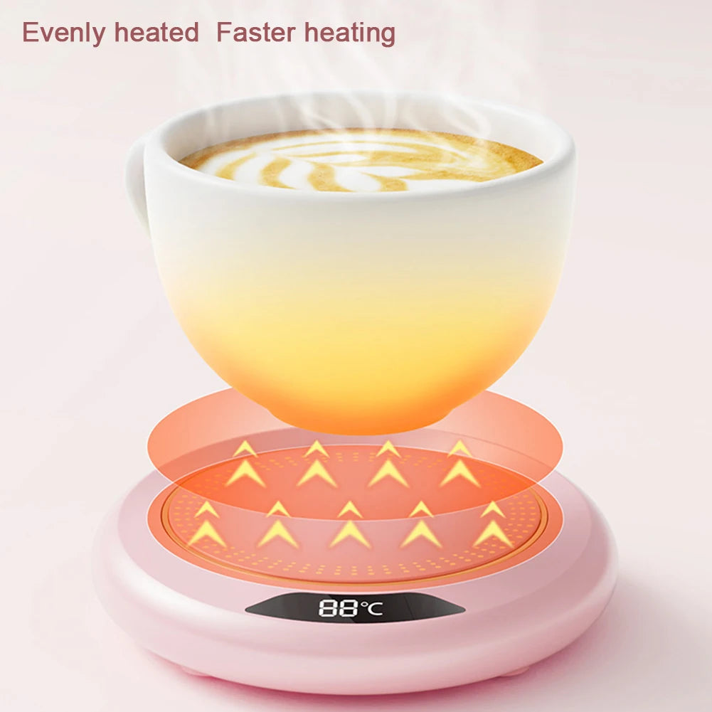 Coffee Mug Warmer – Electric USB Cup Heater with 3 Temperature Settings for Tea, Coffee, Milk