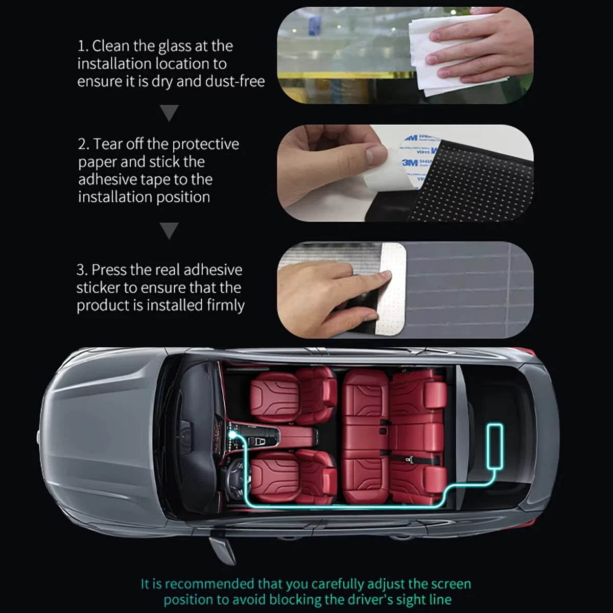 RGB LED Car Sign – Programmable LED Matrix Pixel Panel with Bluetooth App Control, Flexible Animated Display